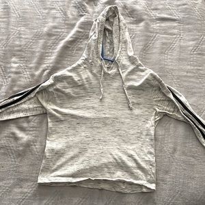 Black and white t-shirt sweater.